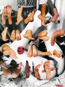 Sir Tijn Po Collage, 'Peda-philia (The Love of Feet)' - A Visual Poem in Meter - T.P. 28
